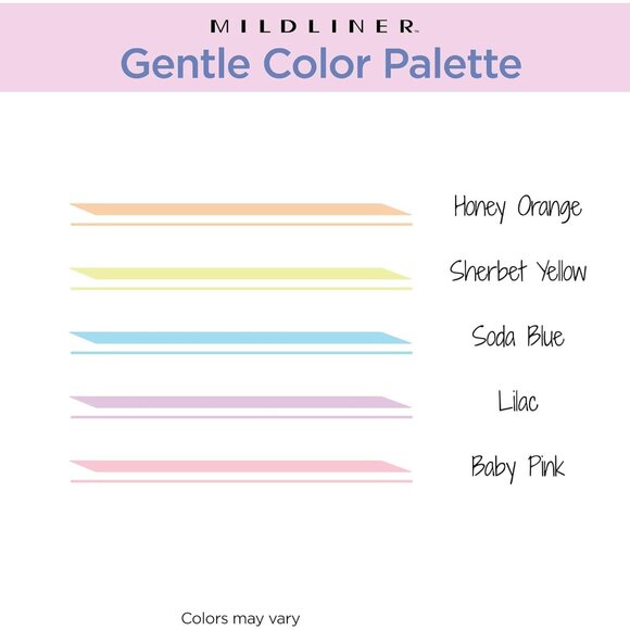 Mildliner Dual-Tip Highlighter Set, Broad and Fine Point Tips, No Bleed, Ideal f - Picture 3 of 9